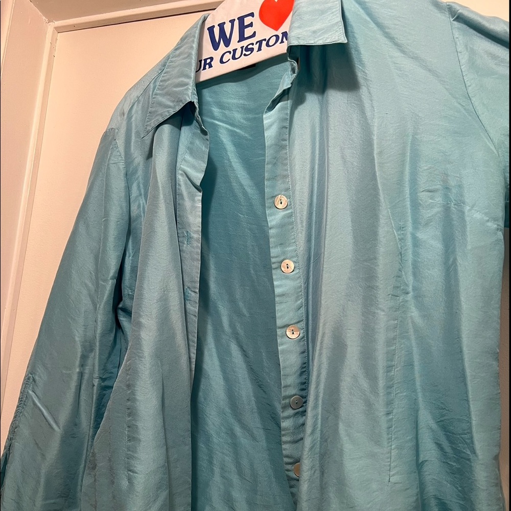 Blue Button-up shirt